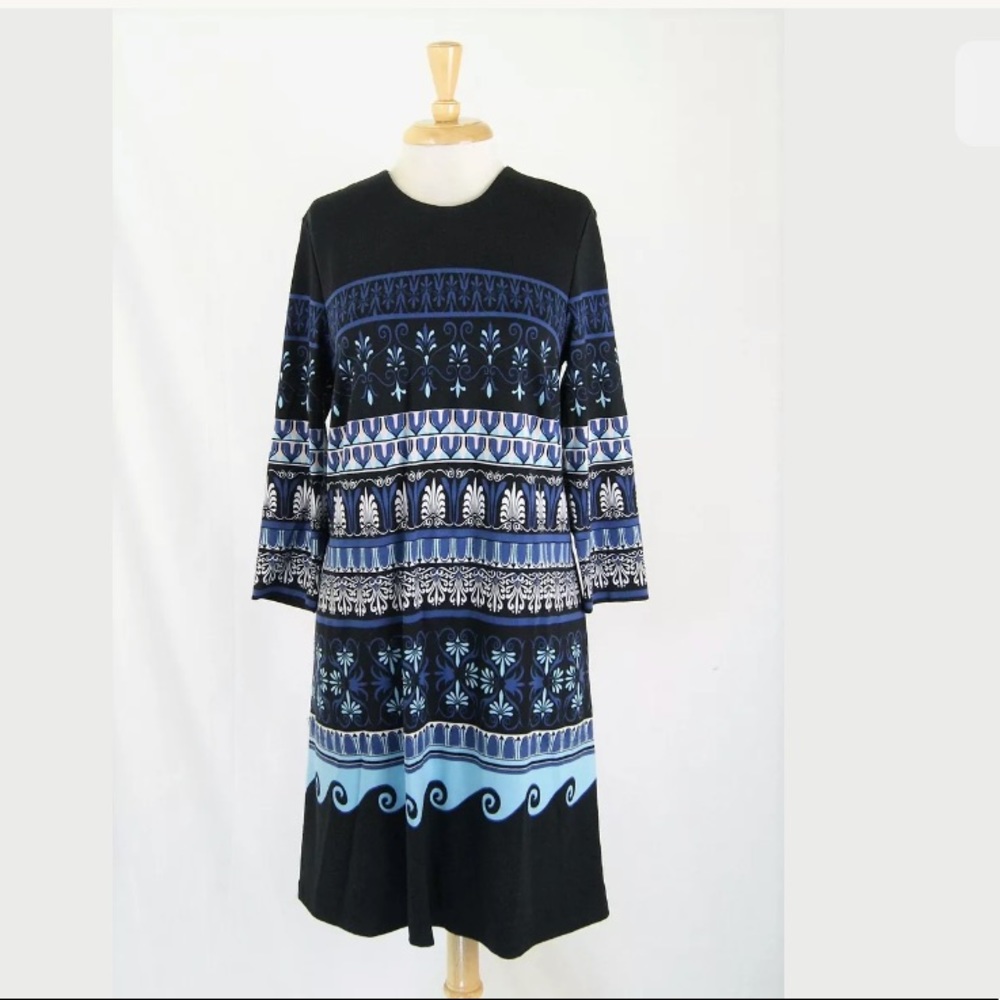 J. McLaughlin Tribal Print Ponte Knit Dress